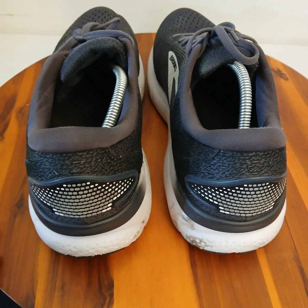 Brooks Ghost 16 Mens 14 Black Grey Cushioning Running Shoes Sneakers